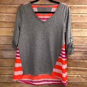 Calvin Klein Performance Quick Dry Grey & Pink Top